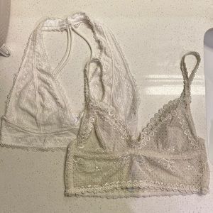 UO Out from Under Bralettes Set / Beige / size Smalls